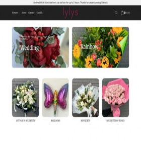Скриншот главной страницы сайта lylys.eu