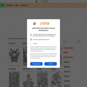 Скриншот главной страницы сайта lystok.com