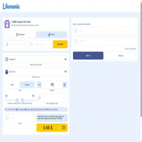 Скриншот главной страницы сайта m.likemania.com