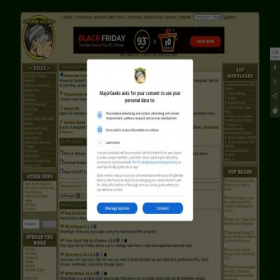 Скриншот главной страницы сайта m.majorgeeks.com