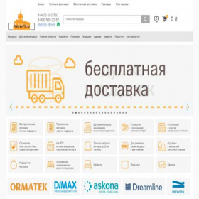Скриншот главной страницы сайта m.matras73.ru