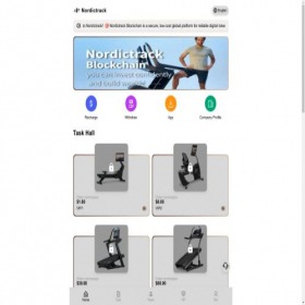 Скриншот главной страницы сайта m.nordictrack.cc