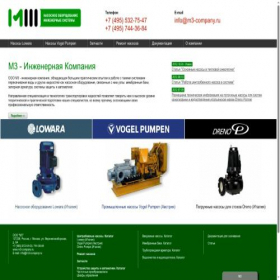 Скриншот главной страницы сайта m3-company.ru