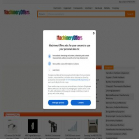 Скриншот главной страницы сайта machineryoffers.com