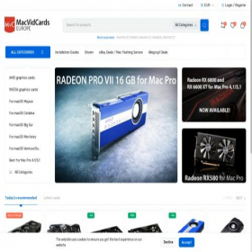 Скриншот главной страницы сайта macvidcards.eu