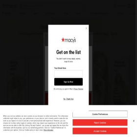 Скриншот главной страницы сайта macys.com