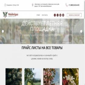 Скриншот главной страницы сайта madeira-garden.ru
