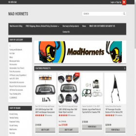 Скриншот главной страницы сайта madhornets.com