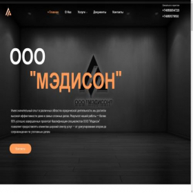Скриншот главной страницы сайта madison-laws.com