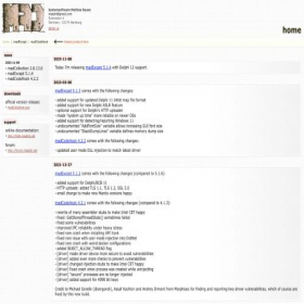 Скриншот главной страницы сайта madshi.net