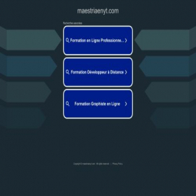 Скриншот главной страницы сайта maestriaenyt.com