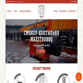 Скриншот главной страницы сайта maestrobbq.ru
