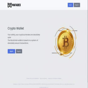 Скриншот главной страницы сайта mafadex.com