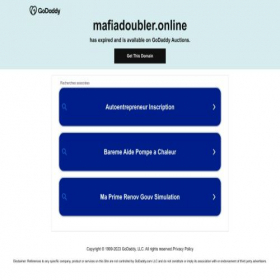 Скриншот главной страницы сайта mafiadoubler.online