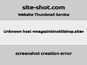 Скриншот главной страницы сайта magazinbinokliishop.site