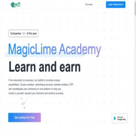 Скриншот главной страницы сайта magic-lime.io