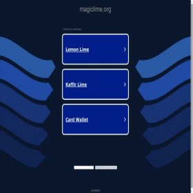 Скриншот главной страницы сайта magiclime.org