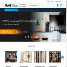 Скриншот главной страницы сайта magmebel.kiev.ua