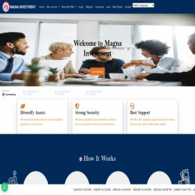 Скриншот главной страницы сайта magnarinvestments.com