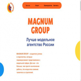 Скриншот главной страницы сайта magnumgroups.com