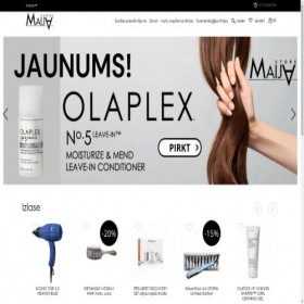 Скриншот главной страницы сайта maija-store.lv