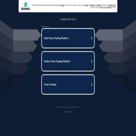 Скриншот главной страницы сайта makecoin.pro