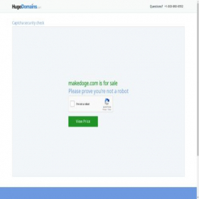 Скриншот главной страницы сайта makedoge.com