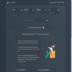 Скриншот главной страницы сайта maketron.pro