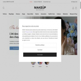 Скриншот главной страницы сайта makeup.fr