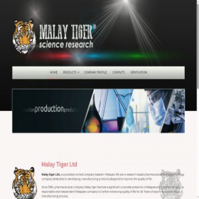 Скриншот главной страницы сайта malaytiger.com