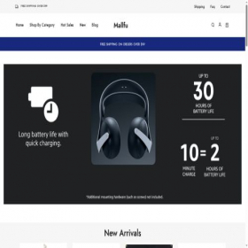 Скриншот главной страницы сайта mallfu.com