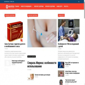 Скриншот главной страницы сайта mama-doctor.ru