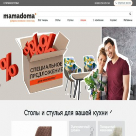 Скриншот главной страницы сайта mama-doma.com