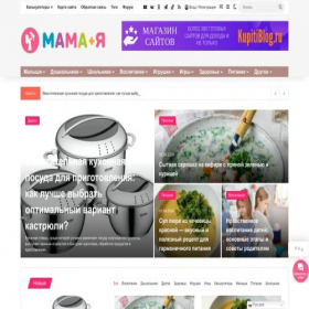 Скриншот главной страницы сайта mamavesti.ru