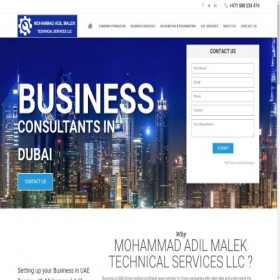 Скриншот главной страницы сайта mamtech-ae.com
