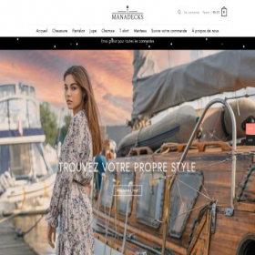 Скриншот главной страницы сайта manadecks.com