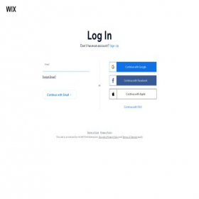 Скриншот главной страницы сайта manage.wix.com