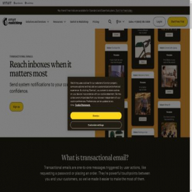 Скриншот главной страницы сайта mandrill.com