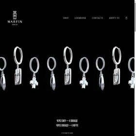 Скриншот главной страницы сайта marfinjewelry.com