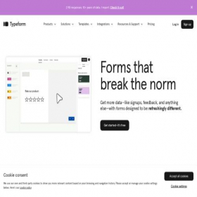 Скриншот главной страницы сайта markect.typeform.com