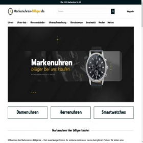 Скриншот главной страницы сайта markenuhren-billiger.de