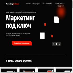 Скриншот главной страницы сайта marketing-evolution.ru