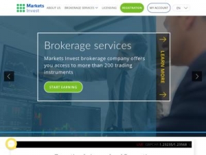 Скриншот главной страницы сайта markets-invest.com