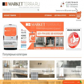 Скриншот главной страницы сайта marketterra.ru