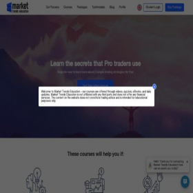 Скриншот главной страницы сайта markettrends.education