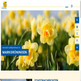 Скриншот главной страницы сайта markgroeningen.de