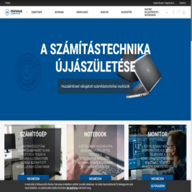 Скриншот главной страницы сайта marseus.hu