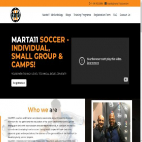 Скриншот главной страницы сайта marta11soccer.com