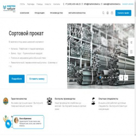 Скриншот главной страницы сайта martensteel.market