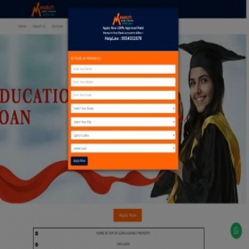 Скриншот главной страницы сайта marutihomefinance.in